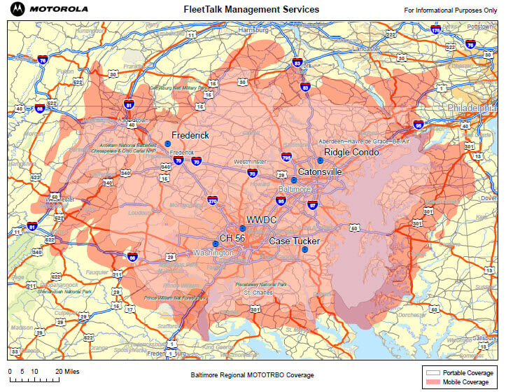 Coverage map